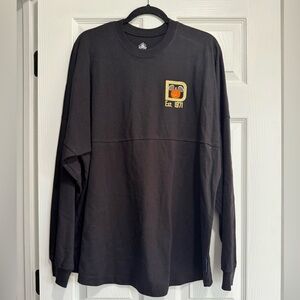 Disney Halloween Black Long Sleeve Top with Logo